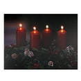 thumbnail image 1 of Northlight Pre-Lit Red and Black LED Flickering Candle Christmas Wall Art 12" x 15.75", 1 of 1