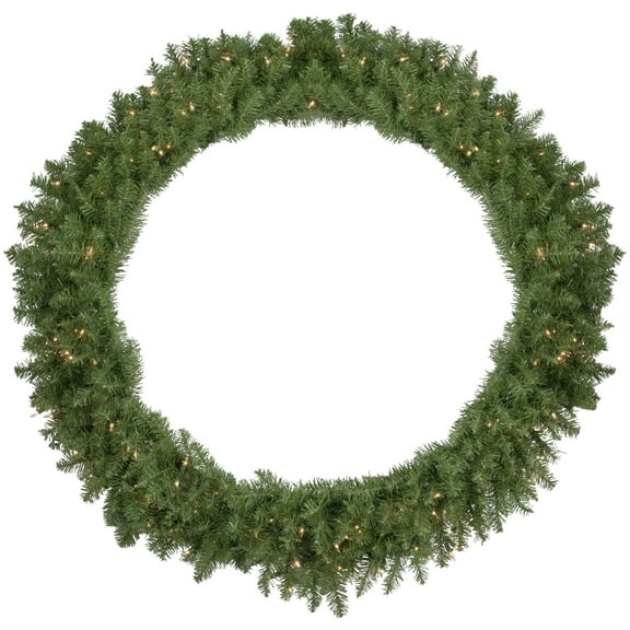 Northlight Pre-Lit Rockwood Pine Artificial Christmas Wreath - 48" - Clear Lights