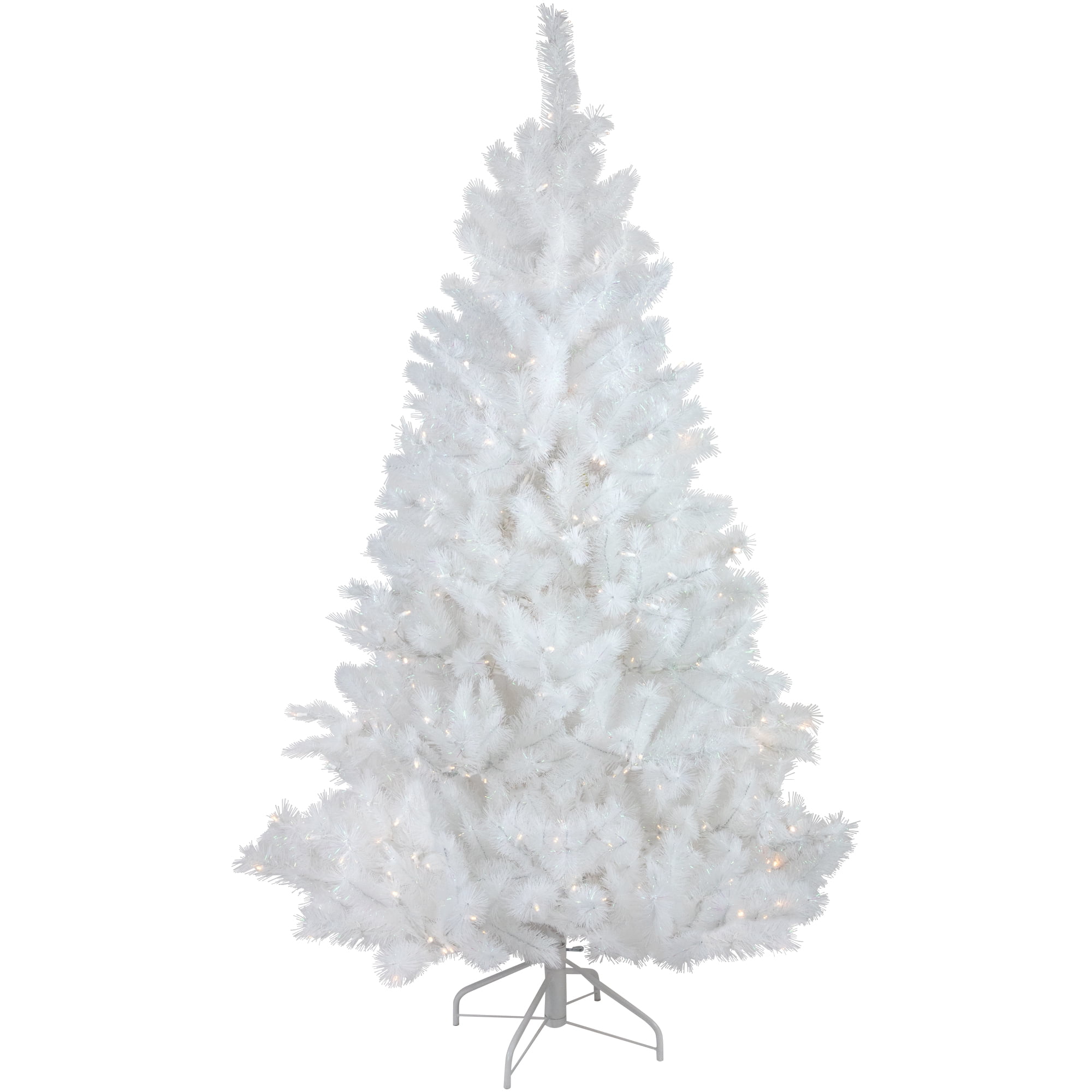 Northlight Pre-Lit White Alaskan Pine Artificial Christmas Tree Warm White LED Lights