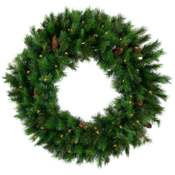 Northlight Pre-lit Royal Oregon Pine Artificial Christmas Wreath - 36" - Clear Lights