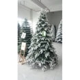 thumbnail image 1 of Northlight 6.5' Pre-Lit Full Frosted Butte Fir Artificial Christmas Tree - Clear Lights, 1 of 2