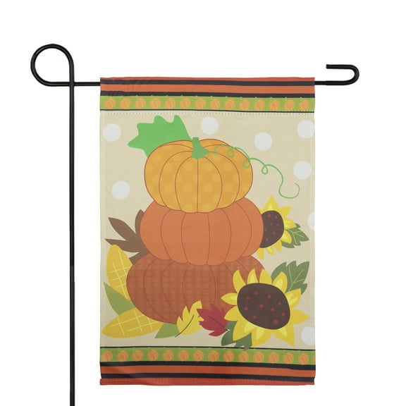 Northlight Pumpkins and Sunflowers Autumn Garden Flag 12.5" x 18"