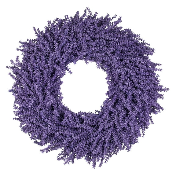 Northlight Lavender Artificial Floral Spring Wreath - 28" - Purple