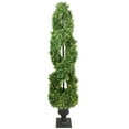 thumbnail image 1 of Northlight Real Touch™ Artificial Cedar Double Spiral Topiary Tree in Pot, Unlit - 4.5', 1 of 7