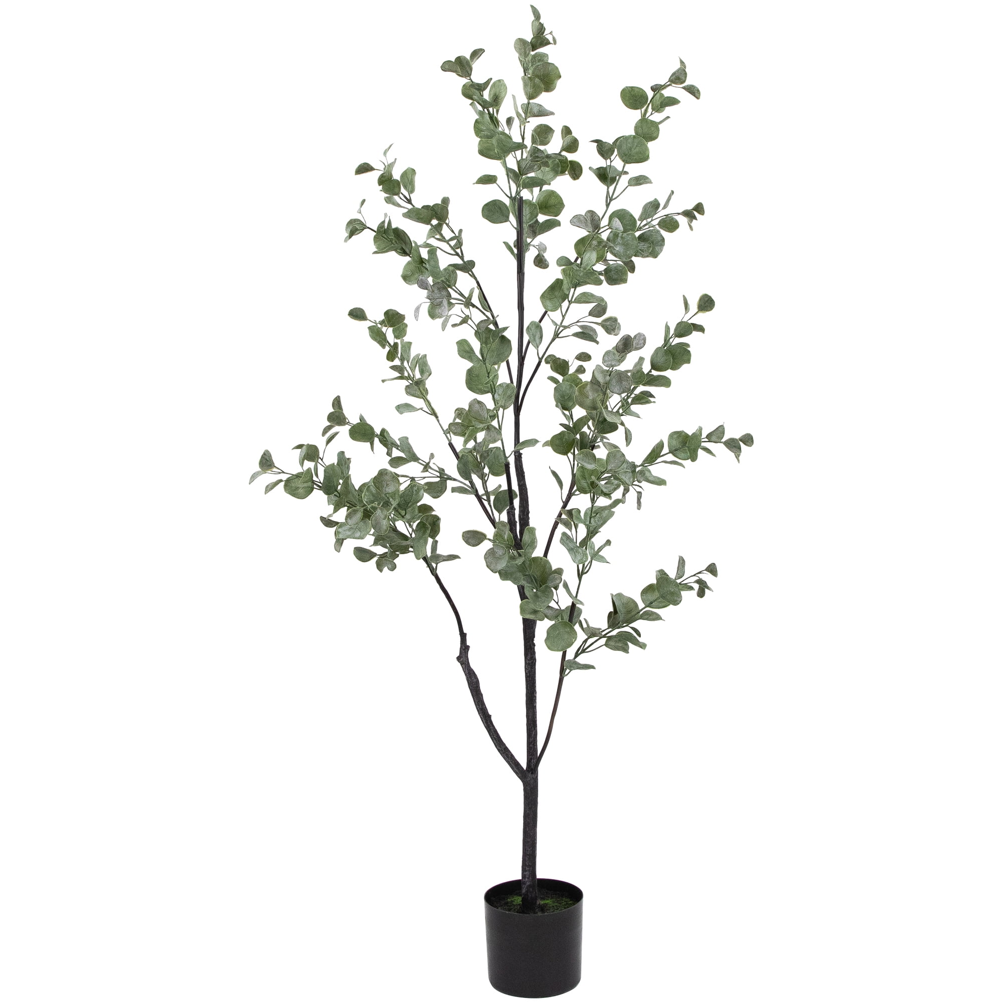 Northlight Real Touch™ Artificial Eucalyptus Tree in Black Pot 53