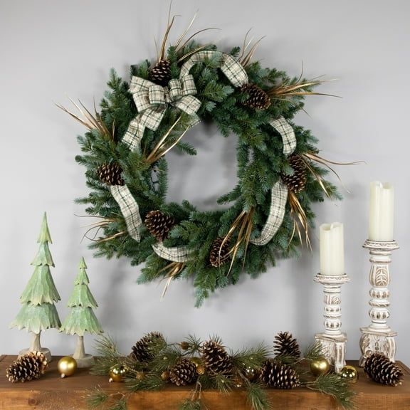 Northlight Real Touch™ Blue Spruce Artificial Christmas Wreath - 48" - Unlit