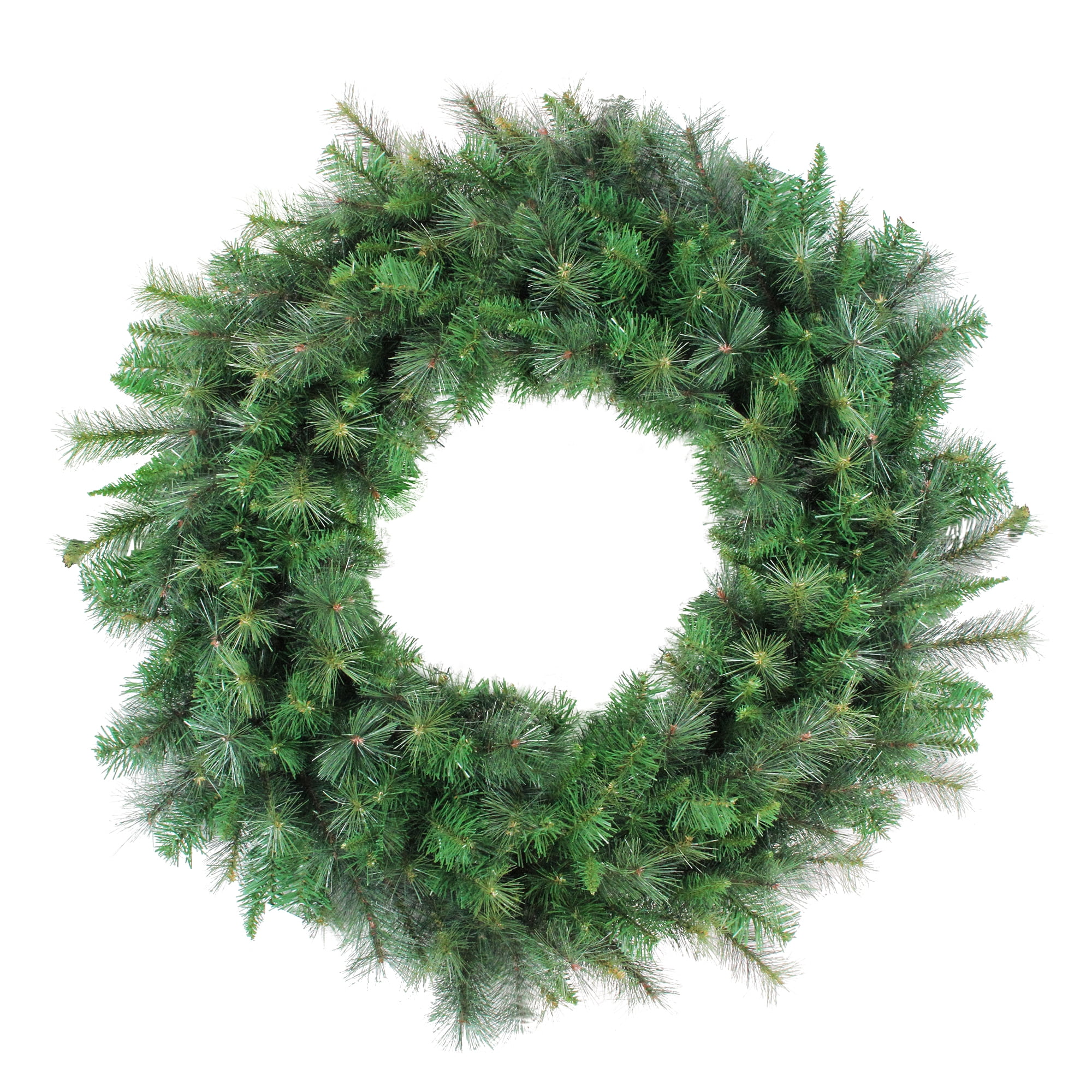 Green Pine Artificial Christmas Wreath with Metal Frame