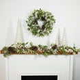 thumbnail image 1 of Northlight Real Touch™️ Frosted Pinecones and Berries Artificial Christmas Wreath - 24" - Unlit, 1 of 9