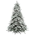 thumbnail image 1 of Northlight Real Touch™️ Medium Saratoga Spruce Flocked Artificial Christmas Tree - Unlit - 7.5', 1 of 8