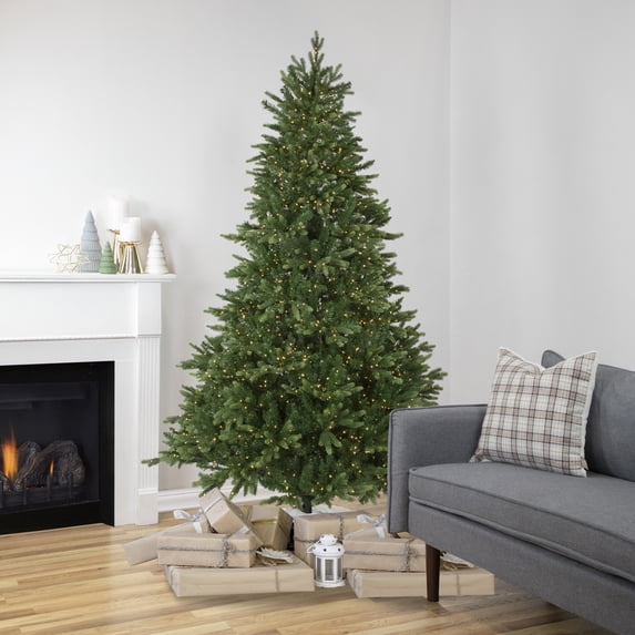 Northlight Real Touch™️ Pre-Lit Full Riverton Fir Artificial Christmas Tree - 7.5' - Candlelight