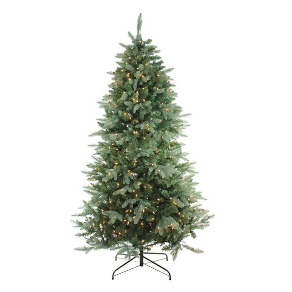 Northlight Real Touch Pre-Lit Full Washington Frasier Fir Artificial Christmas Tree - 6.5' - Clear