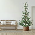 thumbnail image 1 of Northlight Real Touch™️ Pre-Lit Slim Nordmann Fir Artificial Christmas Tree - 9' - Warm Clear LED, 1 of 8