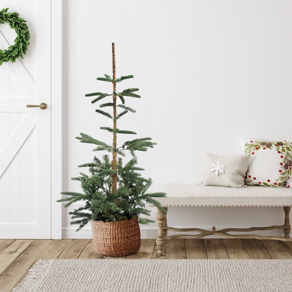Northlight Real Touch™ Slim Nordmann Fir Layered Artificial Christmas Tree - 4.5' - Unlit