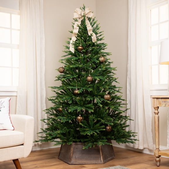 Northlight Real Touch Two-Tone River Deer Pine Full Artificial Christmas Tree - 7.5' - Unlit