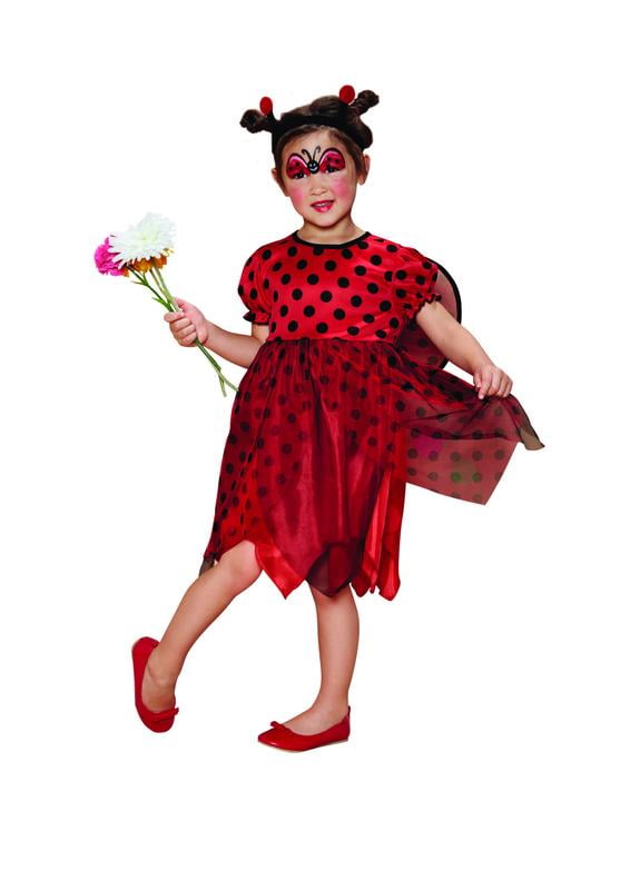 Northlight Red Jagged Dress Ladybug Girl Halloween Children's Costume - 4-6 Years