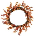 thumbnail image 1 of Northlight Artificial Berry Fall Harvest Twig Wreath - 18", 1 of 3