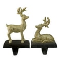 thumbnail image 1 of Northlight Reindeer Glittered Christmas Stocking Holders - 8.5" - Gold - Set of 2, 1 of 5