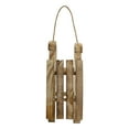 thumbnail image 1 of Northlight Rustic Wooden Sleigh with Twine Rope Christmas Wall Decoration - 16", 1 of 7
