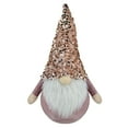 thumbnail image 1 of Northlight Sequined Hat Christmas Gnome Figure - 12" - Rose Gold and Pink, 1 of 5