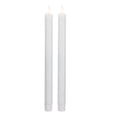 thumbnail image 1 of Northlight Set 2 White Wax Flameless LED Taper Christmas Candles 11", 1 of 5