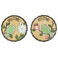 thumbnail image 1 of Northlight Set of 2 Welcome Birds Outdoor Floral Garden Stones 11", 1 of 3
