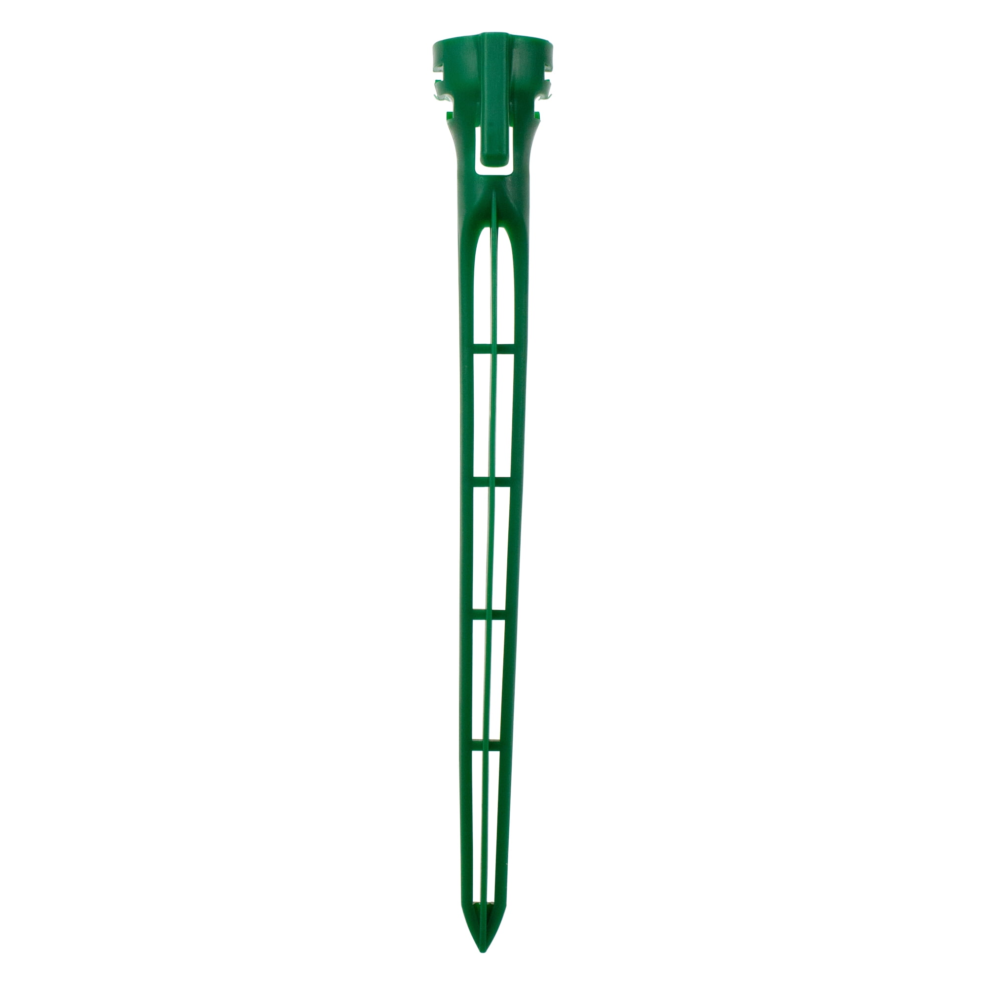 Set of 20 Green 2-in-1 Christmas Light and Tie Down Stakes