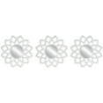 thumbnail image 1 of Northlight Set of 3 Arched Floral Matte White Wall Mirrors 9.5", 1 of 8