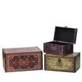 thumbnail image 1 of Northlight Set of 3 Oriental-Style Red, Brown and Cream Earth Tones Decorative Wooden Storage Boxes, 1 of 3