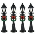thumbnail image 1 of Northlight Set of 4 Lighted Street Lamps Christmas Village Display Pieces - 4.75", 1 of 7