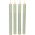 thumbnail image 1 of Northlight Set of 4 Solid Cream Flameless LED Constant Wax Taper Candles 9.5", 1 of 6