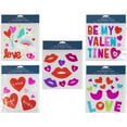 thumbnail image 1 of Northlight Set of 5 Double Sided Valentine's Day Gel Window Clings, 1 of 8
