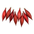thumbnail image 1 of Northlight Shatterproof 4-Finish Finial Drop Christmas Ornaments - 5.5" - Red Hot - 8ct, 1 of 3