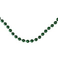 thumbnail image 1 of Northlight Shiny Metallic Beaded Christmas Garland - 15' x .25" - Emerald Green - Unlit, 1 of 5