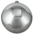 thumbnail image 1 of Northlight Shiny Pewter Gray Shatterproof Christmas Ball Ornament 8" (200mm), 1 of 3