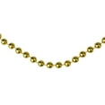 thumbnail image 1 of Northlight Shiny Round Beaded Commercial Christmas Garland - 33' x .25" - Gold - Unlit, 1 of 1