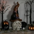 thumbnail image 1 of Northlight Skull in Witches Hat with Crow Halloween Decoration - 22.75", 1 of 8