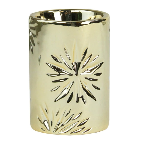 Northlight Small Snowflake Christmas Candle Holder - 3.25" - Gold