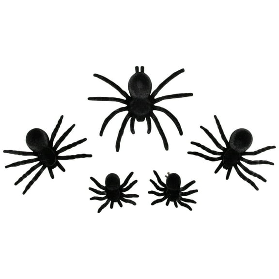 Northlight Clip-on Tarantula Spiders Halloween Decorations - 9.5" - Set of 5