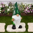 thumbnail image 1 of Northlight St. Patrick's Day Shamrock Gnome Outdoor Garden Statue - 16.25", 1 of 8