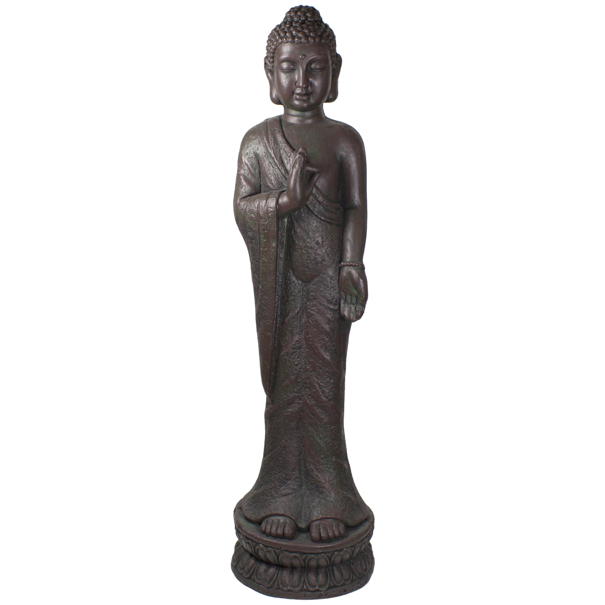 Northlight Standing Buddha Outdoor Garden Statue - 33" - Walmart.com