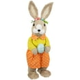 thumbnail image 1 of Northlight Standing Girl Rabbit with Easter Egg Figure - 15" - Orange and Green, 1 of 6