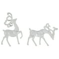 thumbnail image 1 of Northlight Standing Reindeer Christmas Figurines - 9.25" - Clear - Set of 2, 1 of 5