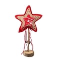 thumbnail image 1 of Northlight Star with Jingle Bells Christmas Decoration - 15" - Red and Brown, 1 of 3