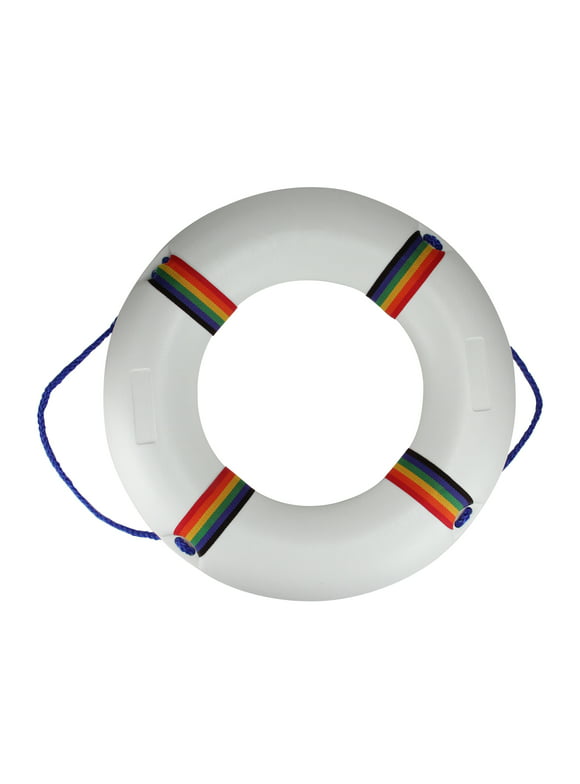 Northlight Swimming Pool Safety Ring Buoy 21" - White