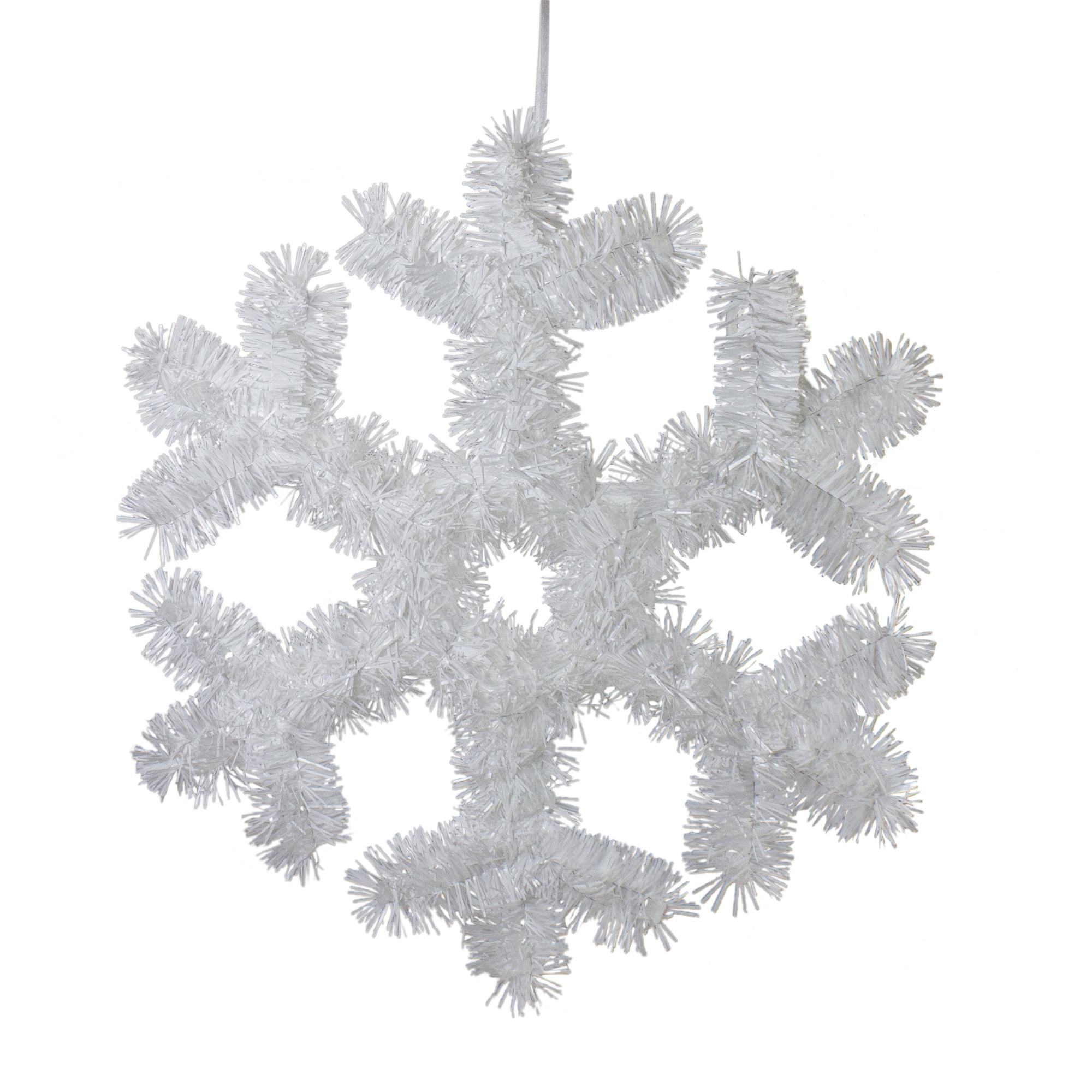 Northlight Tinsel Snowflake Christmas Window Decoration - 13.5"