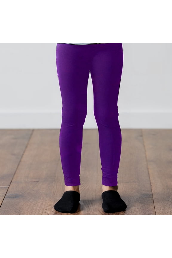 Toddler's Halloween Costume Footless Tights - 3-4T - Purple