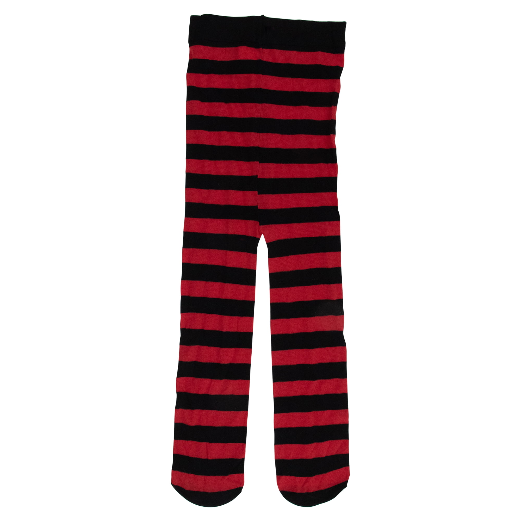 Toddlers Striped Halloween Tights - 18-23M - Black and Red