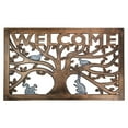 thumbnail image 1 of Northlight Tree with Animals Rectangular "Welcome" Doormat 18" x 30", 1 of 5