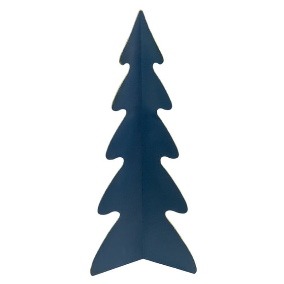 Northlight Triangular Christmas Tree with Curved Edges Decoration - 15" - Blue
