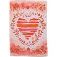 thumbnail image 1 of Northlight Watercolor Heart Valentine's Day Outdoor Garden Flag 18" x 12.5", 1 of 5